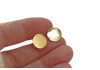 Support boucle d’oreille rond inox doré – DIY bijoux hypoallergénique