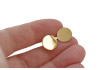 Support boucle d’oreille rond inox doré – DIY bijoux hypoallergénique