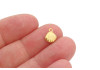 Breloque coquillage doré 10 mm – Acier inox 304 PVD pour bijoux DIY