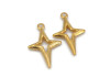 Breloque étoile filante dorée – Acier inox PVD – Bijoux DIY