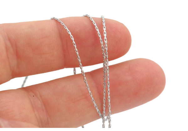 Chaîne serpentine inox 0.8mm – au mètre – bijoux DIY fins