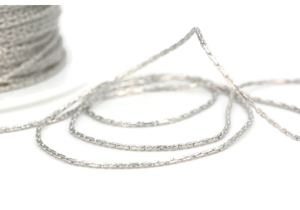 Chaîne serpentine inox 0.8mm – au mètre – bijoux DIY fins