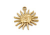Charm soleil doré 30 mm – Acier inox – Pendentif bijou DIY