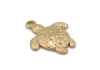 Charm tortue dorée – Acier inox 304 – Bijou DIY été – 23,5 mm