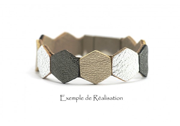 Hexagones en cuir