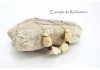 50 perles en bois teinté - Diam. 6 mm / Trou : 1.6 à 2.2 mm - Lot Multicolore