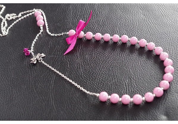 DIY - Kit Sautoir Perles et Ruban Satin