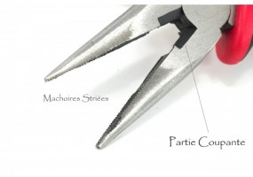 Pince à Bouts Plats Striés pour Création de bijoux - Pince à bijoux pour DIY
