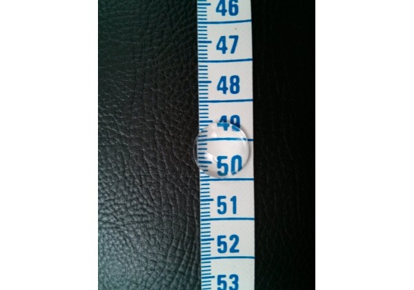 20 Cabochons en verre transparent - Diam. 14 mm - A illustrer