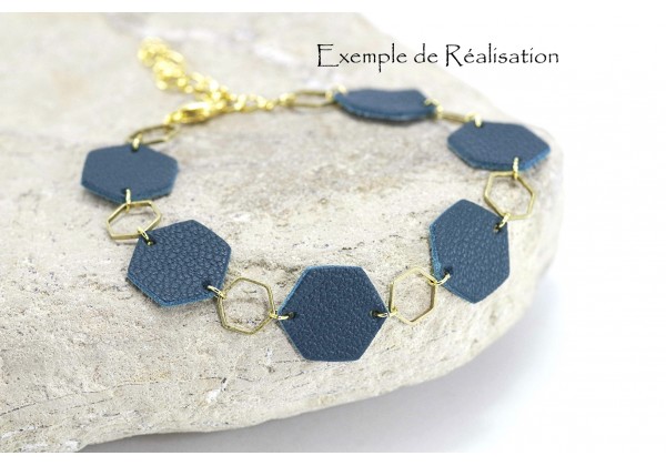 Hexagones en cuir