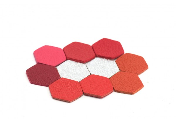 Hexagones en cuir